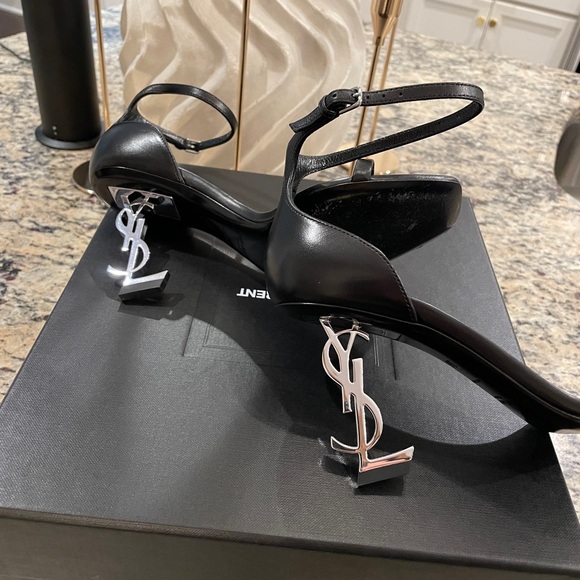 **YSL OPYUM** BLACK HEELS** VERY HARD TO FIND** - Picture 2 of 8